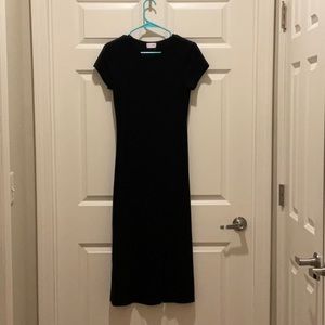 Black Pink Lily Dress